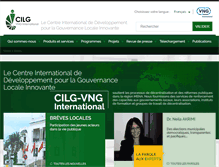 Tablet Screenshot of cilg-international.org